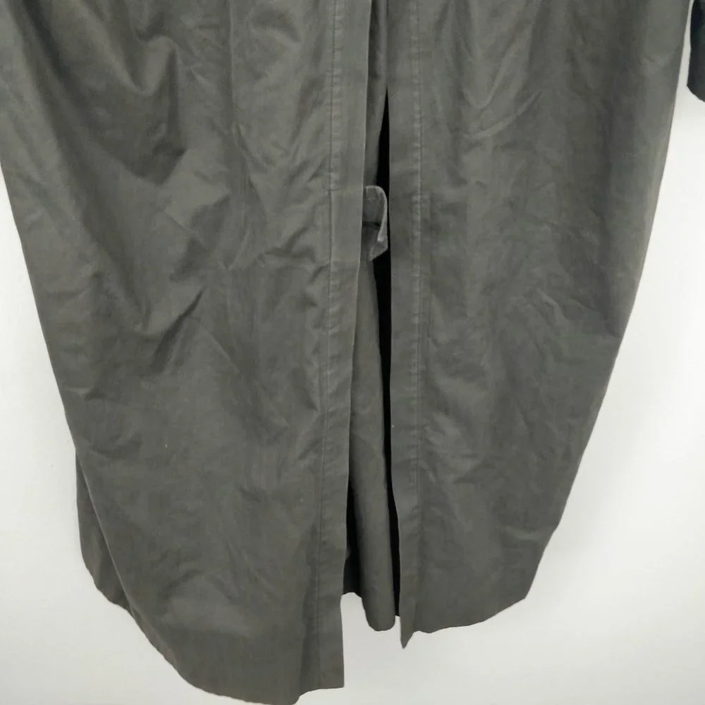 Vintage Burberry Olive Nova Check Coat with Liner